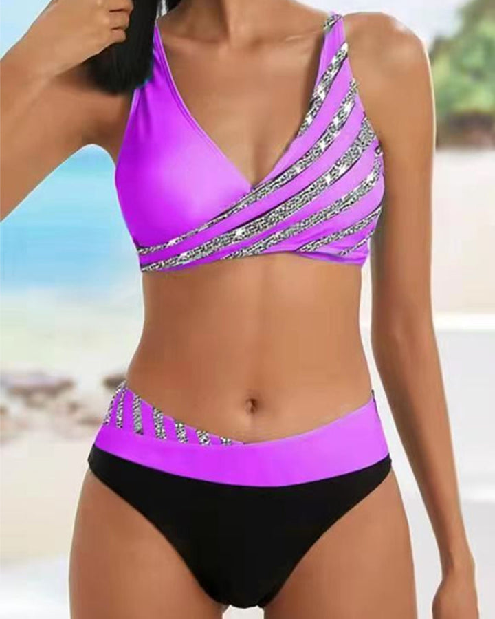 Mona - Bikini cálido con estampado