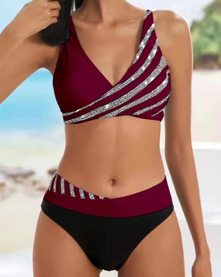 Mona - Bikini cálido con estampado