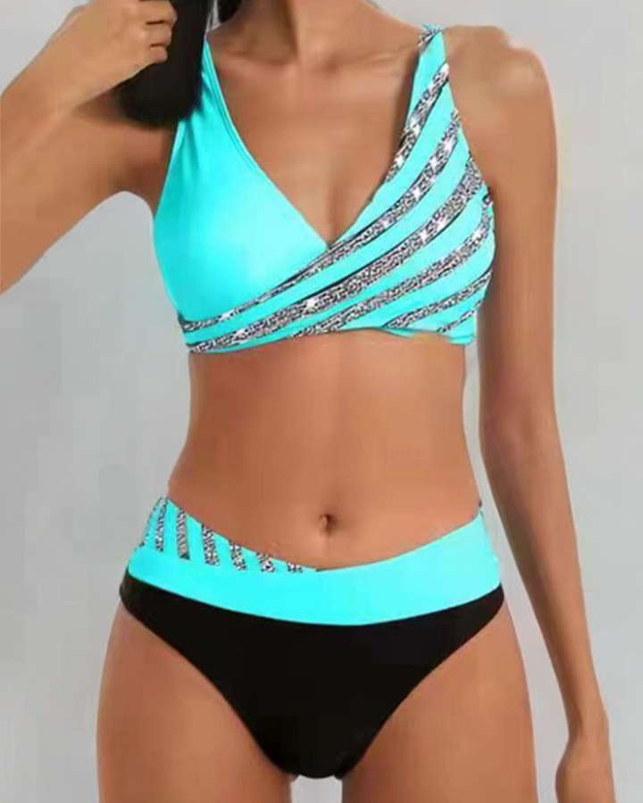 Mona - Bikini cálido con estampado